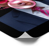 Poster Trump Pink Gles Bubble Gum 4 Juillet Drapeau Améri (Coin)