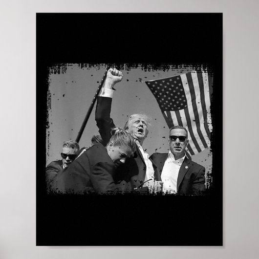 Poster Trump - Pompe à pied 4 (Devant)