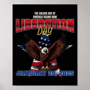 Poster Trump Potus 47e déclare le 125e jour de libération