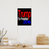 Poster Trump pour le président Rouge Blanc et Bleu (Cuisine)