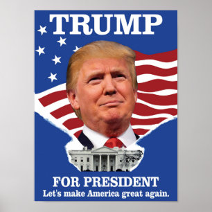 Poster Trump Pour Président Ronald Reagan