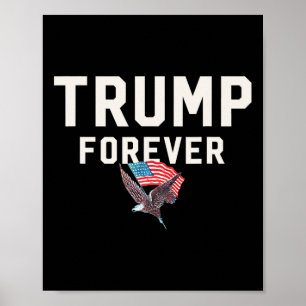 Poster Trump pour toujours Gagne Gagnant Inspiration Méga