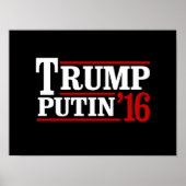 Poster Trump Poutine 2016 (Devant)