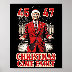 Poster Trump Présent Drôle En Début 2024