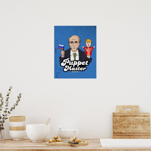 Poster Trump Puppet Master - Vladimir Poutine (Cuisine)