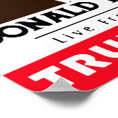 Poster Trump : Recherché Pour Le Président Mort Ou Vivant (Coin)