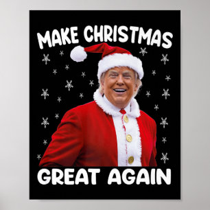 Poster Trump redonne à Noël sa grandeur Père Noël Trump P