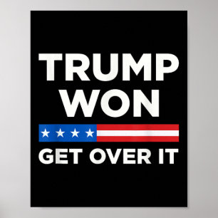 Poster Trump remporte la victoire 2024 Donald Trump rempo
