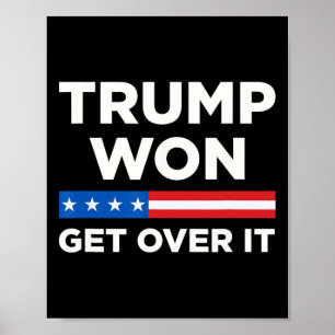 Poster Trump remporte la victoire 2024 Donald Trump rempo