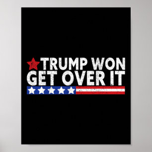 Poster Trump remporte le Drapeau It 2028 États-Unis