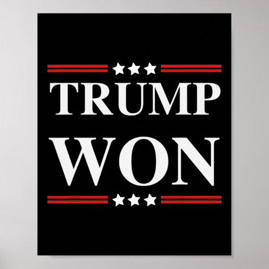 Poster Trump remporte l'élection de 2020 (Devant)