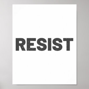 Poster Trump Résister Politique Protestation Impeachment