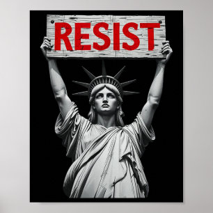 Poster Trump Résister Trump Protestation Anti Politique P