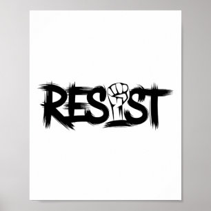 Poster Trump Résister Trump Protestation Anti Politique P