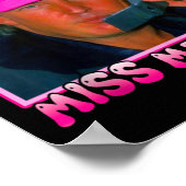 Poster Trump rose drôle me manque encore (Coin)