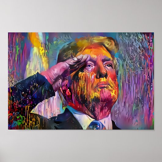 Poster Trump Salute - New Orleans Style - (Devant)