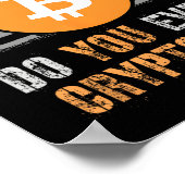 Poster Trump Sarcastique Vous Cryptez Même Bro Lift Bull  (Coin)