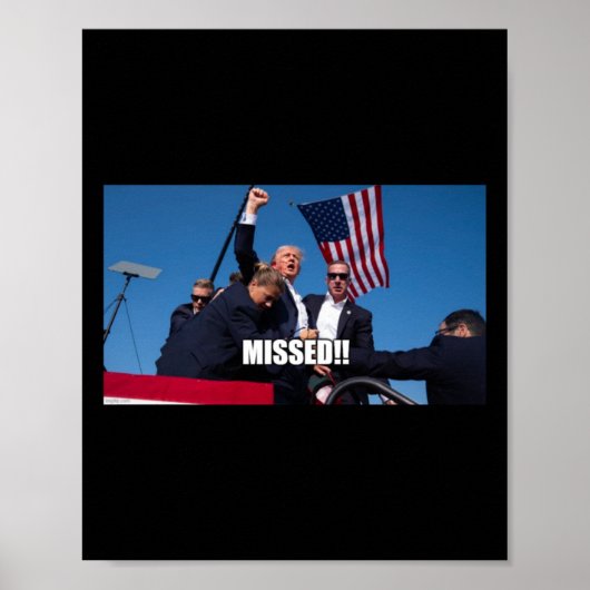 Poster Trump Shot 2024 (Devant)