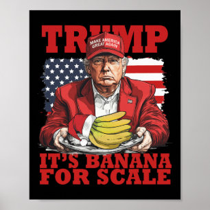 Poster Trump son banane (pour l'échelle) Starship Funny T