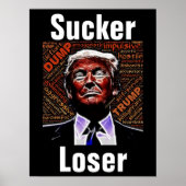 Poster Trump Sucker/Loser (Devant)