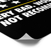 Poster Trump Tariff Usa Would Not Recommend Tariffs Funny (Coin)