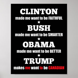 Poster Trump Teigne Politique Pour Les Indépendants Et Le