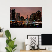 Poster Trump Tower sur le fleuve Chicago (Bureau à domicile)