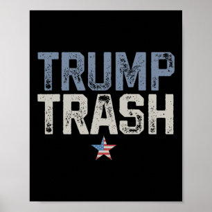Poster Trump Trash Garge 2024 Pour Trump Fière Mega Garge