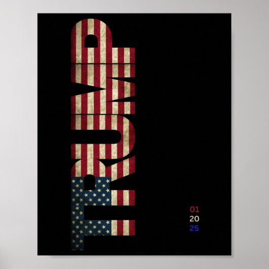 Poster Trump Us Flag 1 (Devant)