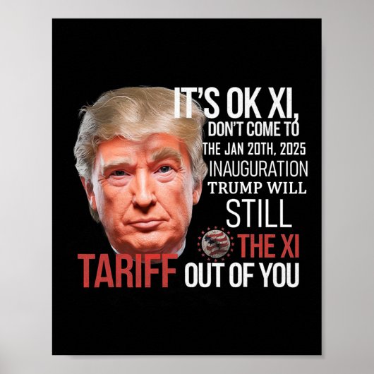 Poster Trump Va Tirer La Xi De Votre Inauguration D (Devant)
