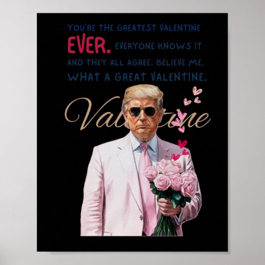 Poster Trump Valentine (Devant)
