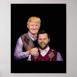 Poster Trump Vance 2024 Brothers Funny Parody Trump J.d.