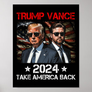 Poster Trump Vance 2024 Donald Trump J.d. Vance Take Amer
