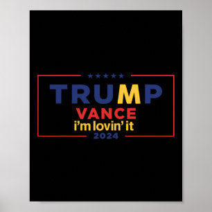 Poster Trump Vance J'adore Ça 2025 Citation Drôle T