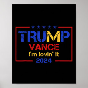 Poster Trump Vance J'adore Ça 2025 Citation Drôle T