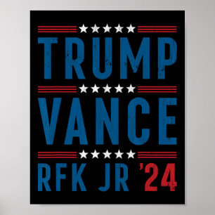 Poster Trump Vance Kennedy Président Élection Républicain