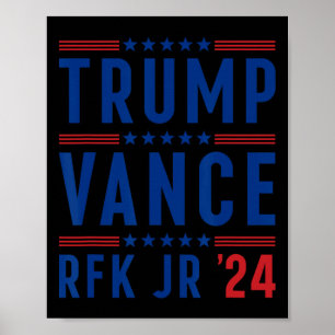 Poster Trump Vance Kennedy Président Élection Républicain