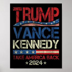 Poster Trump Vance Kennedy Reprenez l'Amérique aux électi
