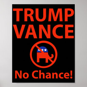 Poster Trump Vance No Chance