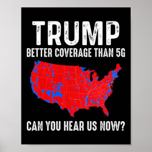 Poster Trump vaut mieux couvrir que 5g Carte America Poli
