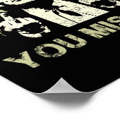 Poster Trump Vous avez manqué Trump drôle 2024 (Coin)