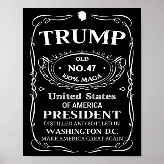 Poster Trump Whiskey (Devant)