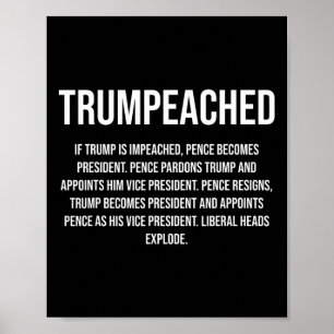 Poster Trumpeaché pour républicain pro-Trump et conservat