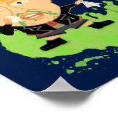 Poster Trumped Up Trickle Down Anti Trump 2016 Politique (Coin)