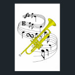 Poster Trumpet<br><div class="desc">Les musiciens célèbrent ! Annoncez fièrement au monde,  je joue la trompette!</div>