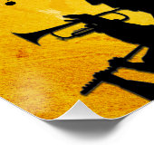 Poster Trumpet Section Burange Orange Music Design (Coin)