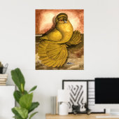 Poster Trumpeter Pigeon (Bureau à domicile)