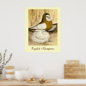 Poster Trumpeter Pigeon jaune (Cuisine)