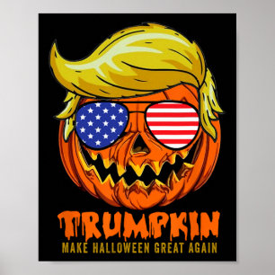 Poster Trumpkin 2025 États-Unis Rendre Halloween Great Ag