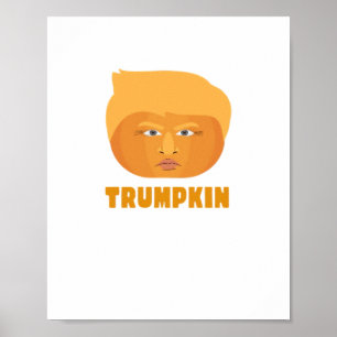 Poster Trumpkin Citrouille Funny Halloween Design classiq